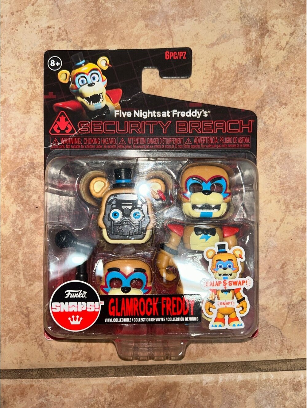 Funko Snaps! Five Nights at Freddy’s Security Breach Glamrock Freddy 6-Piece Set